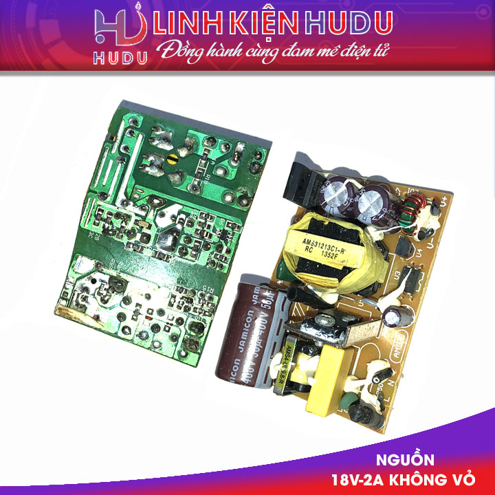 Nguồn 18V – 2A không vỏ cũ